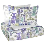 Waverly Spree Cityscape 3 Pc Full Reversible Comforter Set New York Fun. Fixed Price $48.71.
