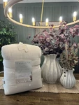 Full/queen Textured Chambray Cotton Comforter & Sham Set Natural - Casaluna New. Fixed Price $112.00.