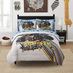 Kids Monster Truck Bed In Bag Comforter, Sham & Sheet Set. Fixed Price $43.99.