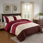 Home Decor Goose Down Alternative Bedding Printed Comforter Set, Burgundy Floral. Fixed Price $58.99.