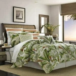 Tommy Bahama Palmiers 4PC Comforter Set King Size Green Tropical Palms New. Fixed Price $399.99.
