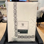 3-PC Wamsutta Embroidered King Comforter Set Hotel Eiffel Tower. Fixed Price $174.99.