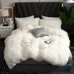 New! Plush Chic Cozy Modern Lux Soft Fluffy Fur Down Ivory White Comforter Set. Fixed Price $158.32.