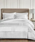 Hotel Collection White Geometric Structure 3-PC King Comforter Set. Fixed Price $171.50.