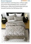 Modern Heirloom 3PC King Floral Ruffle Comforter Bedding Set Assorted Green. Fixed Price $22.00.