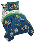 Jay Franco Minecraft Twin Comforter Set - 5 Piece Bedding Includes Sheet &. Fixed Price $97.10.