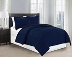 Mk Collection 3PC Full/queen Down Alternative Comforter Set Solid Navy Blue New. Fixed Price $24.32.