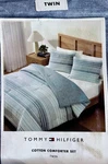 2-PC Tommy Hilfiger Bold Stripe Twin Size Cotton Comforter Set. Fixed Price $65.00.