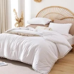 Yirddeo Comforter - Size Sets Queen, Pure White. Fixed Price $56.17.