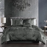Riverbrook Home Turin Plush Comforter Set, Queen, Charcoal, 7-PIECE. Fixed Price $156.01.