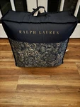 Ralph Lauren Keaton Indigo Floral Comforter 108" X 96" King Size Nib. Fixed Price $300.00.