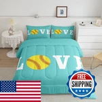 Feelyou Softball Bedding Set Lover Sports Theme Comforter. Fixed Price $109.05.