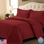 Tribeca Living Brisbane Oversized King Bedding Set Solid 3-PIECE Quilted. Fixed Price $75.61.