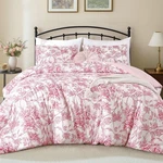 Janzaa Full Size Comforter Pink Floral Peony Pattern Bedding Sets. Fixed Price $67.17.