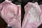Megan Moroney It's Long Way Down Tour 2026 Cloud 9 Light Pink Hoodie Reprint. Fixed Price $45.99.