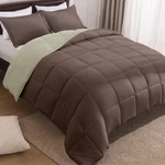 Queen Comforter Set - Fluffy All Seasons Reversible. Fixed Price $49.99.