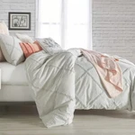 Peri Home Full/queen Size Chenille Lattice 3PC Gray Comforter Set. Fixed Price $69.99.