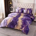 Perfemet 6 Pcs Bed-in-a-bag Purple Watercolor Marble Colorful Comforter Set,u.... Fixed Price $68.90.