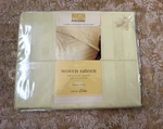 Martha Stewart Cream Twin Flat Sheet With Tone Stripes Woven Sateen 300. Fixed Price $27.85.