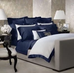 Ralph Lauren Langdon Polo Navy 3PC White Blue Duvet Cover Sham Set - Full/queen. Fixed Price $349.99.