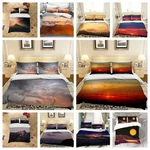 3D Mountain Sunrise Clouds Landscape Quilt Cover Duvet Comforter Set. Fixed Price $99.99.