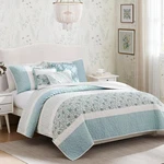 Madison Park Cotton Quilt Set Floral Print, Double Sided Stitching, All Seaso.... Fixed Price $160.56.