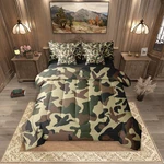 Erosebridal Farmhouse 7 Pcs Comforter Set Twin Size Camo Bedding Kids Army. Fixed Price $79.18.
