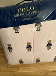 Nwt Polo Ralph Lauren Pink Bear Twin Stripe Comforter Sham Set. Fixed Price $209.99.