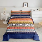 Feelyou Boho Comforter Set Twin Size Bohemian Striped Bedding Quilt Orange. Fixed Price $81.94.