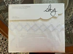 Bloomingdales Sky Embroidered Percale White Duvet Cover Shams Set Full/queen Nip. Fixed Price $110.00.