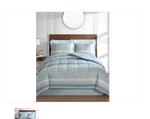 Austin Stripe/solid Reversible 8 Pc. Comforter Set, - Seaf. Fixed Price $79.99.