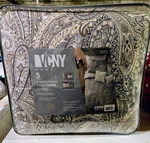 Vcny Home Palila 5-PIECE Comforter Set Full/queen Paisley Gray/beige. Fixed Price $28.99.
