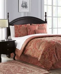 Waterford Laelia Fine Linens Reversible 4PC Queen COMFORTER,2 Shams,bedskirt Set. Fixed Price $399.95.
