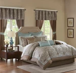 Madison Park Essentials Brystol 24-PIECE Queen Comforter Set MPE10-223 New. Fixed Price $100.99.