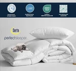 Serta Goose Feather Down Fiber Cotton Comforter Size Full/queen, White. Fixed Price $65.00.