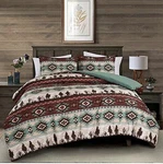 Chezmoi Collection Audun Southwestern Cowboys Aztec Printed Comforter Set. Fixed Price $55.00.