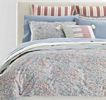 $420 Ralph Lauren Maddie Floral Blue /red Cotton King Comforter Set. Fixed Price $179.99.