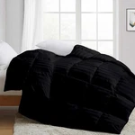 Deluxe Luxury Comforter Down Alternative Egyptian Cotton Black Stripes. Fixed Price $147.05.