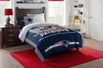 Northwest Nfl New England Patriots Safety Twin Comforter Sham Set. Fixed Price $89.99.