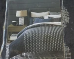 Oake Sutton Duvet-comforter Cover Twin, Deep Charcoal-white Embroidery $330 New. Fixed Price $111.00.