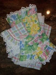 5PC Waverly Twin Secret Garden Floral Plaid Ruffled Vintage Bedding Set. Fixed Price $33.99.