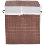 Vidaxl Bamboo Laundry Bin Rectangular Brown. Fixed Price $30.62.