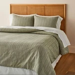 3PC Washed Loop Stripe Comforter Bedding Set Hearth & Hand Full/queen. Fixed Price $35.00.