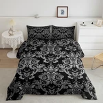 Feelyou Adults White Black Vintage Damask Floral Comforter Set Orie... Fast Ship. Fixed Price $60.99.