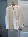 Men 100% Linen Suit Set Baird Mcnutt Murano Blazer + Caribbean Pants 4. Fixed Price $100.00.