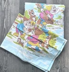 Vtg 1970S Walt Disney Snow White & Dwarfs Sears Flat Sheet Pillowcase Full. Fixed Price $60.00.