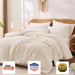 Fuanna Twin Comforter Set 5 Pieces Luxury Seersucker Bed All Seasons Soft. Fixed Price $80.15.