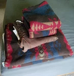 Wooded River Southwestern Bed Spread Set (made In Usa From Italian Fabric. Fixed Price $175.00.