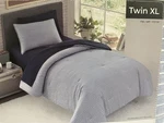Britannica Home Fashions Twin Xl 5 Piece Comforter Blue Stripe-daniela. Fixed Price $45.99.