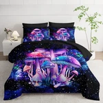 Nttopship Fantasy Mushrooms Comforter Set Twin,galaxy 7 Pieces Bedding. Fixed Price $68.29.